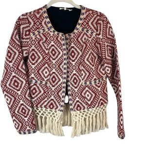 Tularosa Santa Fe Boho Open Fringe Jacket